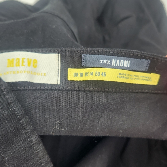 Anthropologie‎ Maeve The Naomi Black Jumpsuit 14 - Picture 3 of 7